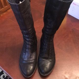 Black calf height Dorking leather boots size 37